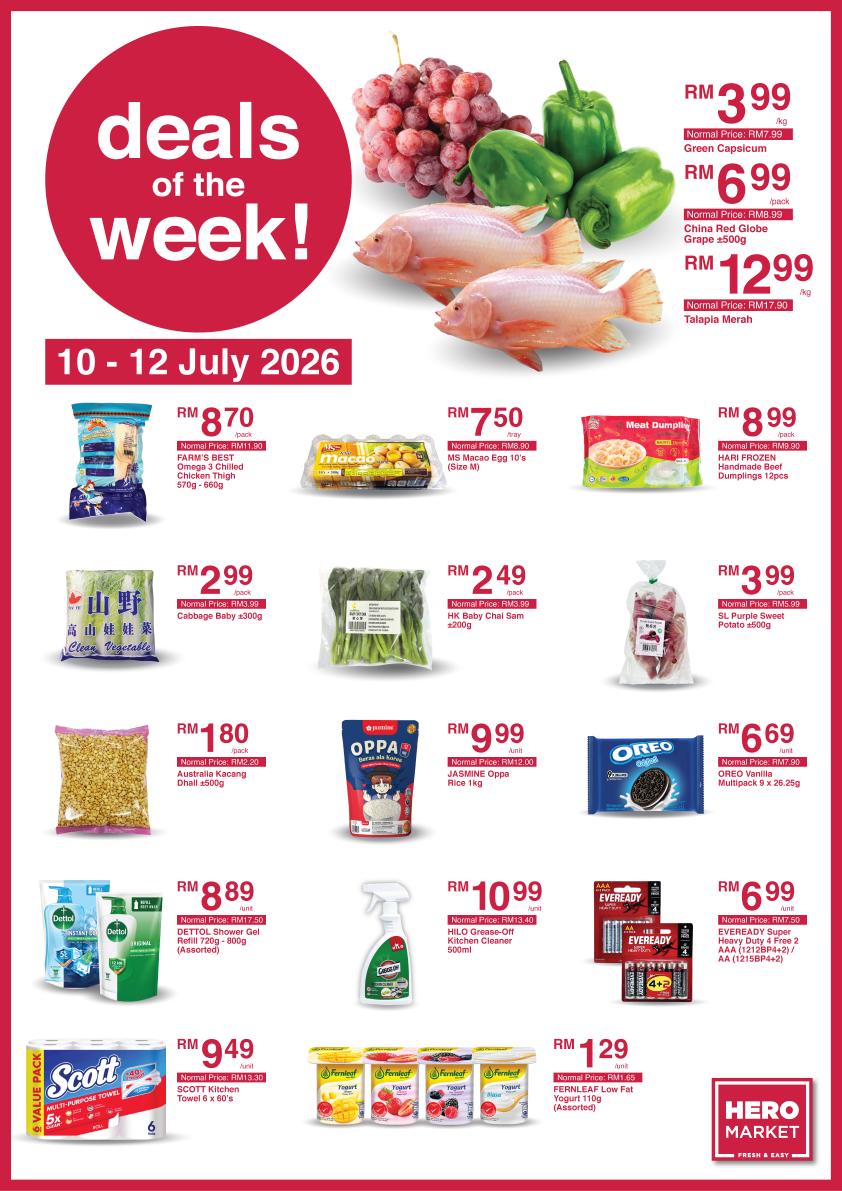 HeroMarket Deals of the Week 10 to 12 July 2026